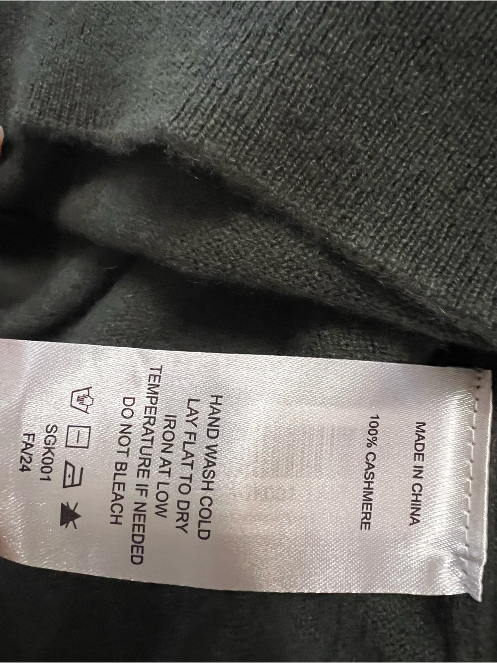 Women’s Quince Mongolian Cashmere Crewneck Sweater S Moss Green 100% Cashmere - Picture 5 of 5